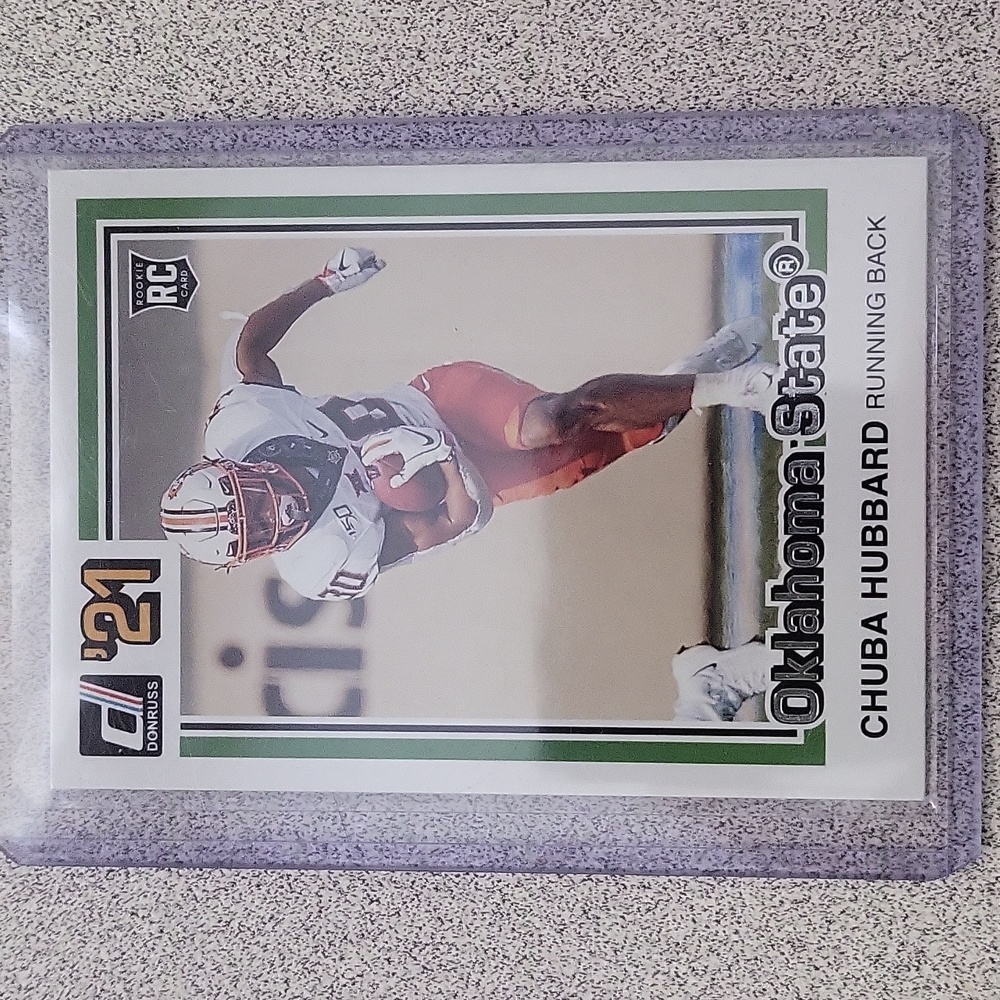 2021 Panini Chronicles Donruss Draft Picks Chuba Hubbard RC